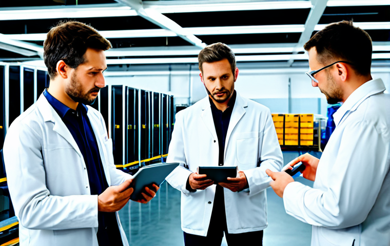 Smart Factory Assessment**
"A team of engineers in a modern French factory, fully clothed in appropriate attire, analyzing production data on tablets, safe for work, professional setting, perfect anatomy, correct proportions, natural pose, well-lit environment, high resolution, professional photography, showing collaboration and assessment, modest clothing, appropriate content."
**