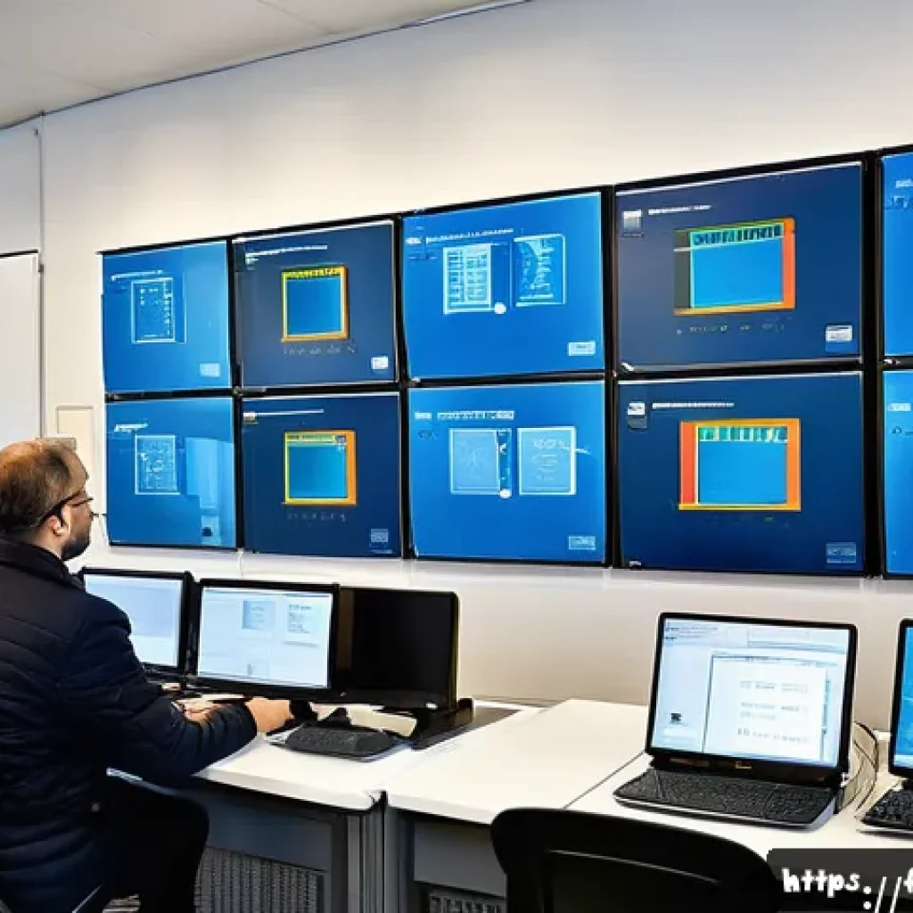 공장자동화 관련 자격증 추천 - A modern industrial automation training classroom in France, featuring a diverse group of adult prof...